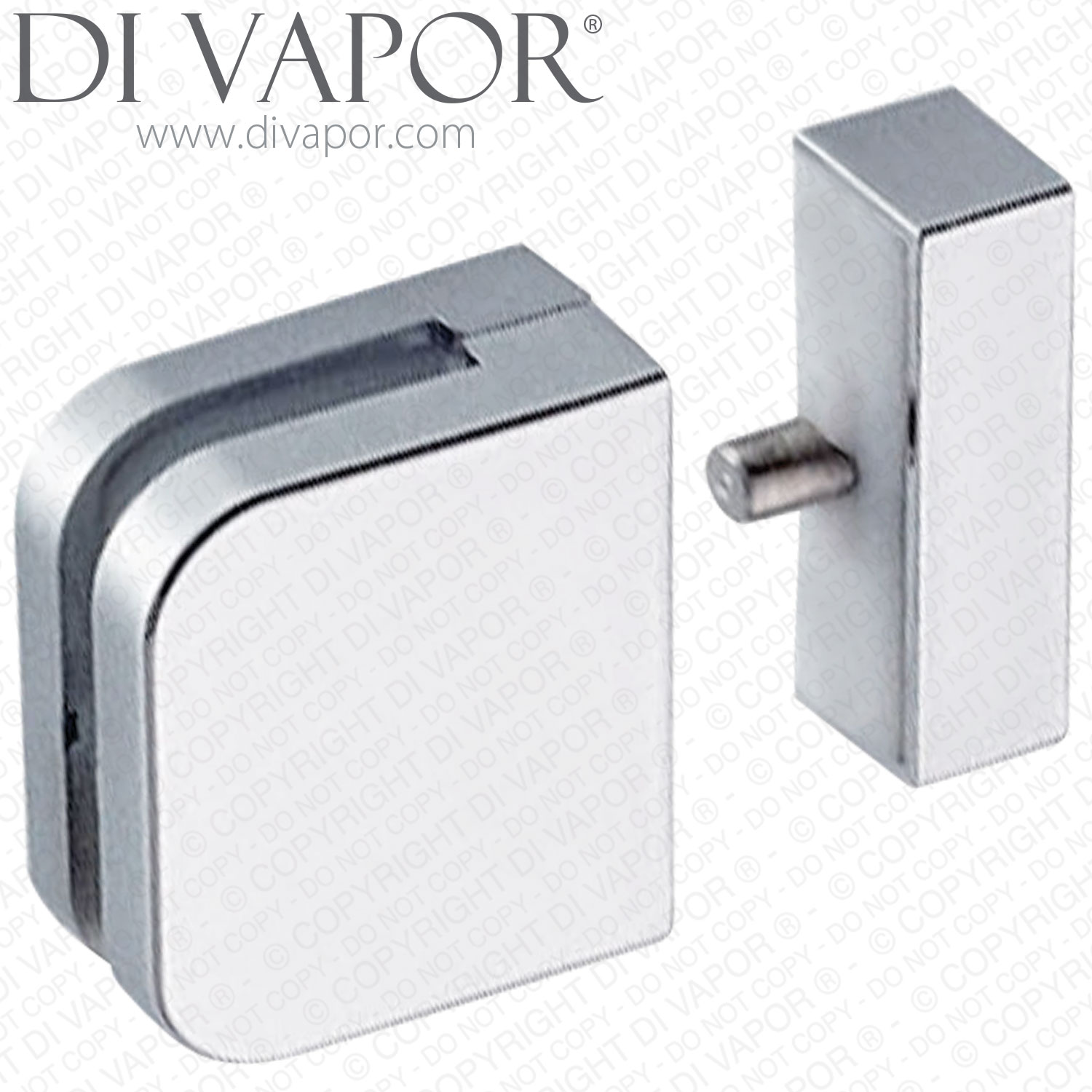 Plastic Glass Clamp Bracket for Shower Panel or Balustrade | Screw In ...