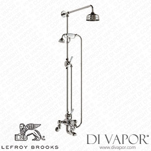 Lefroy Brooks CLASSIC WALL MOUNTED THERMOSTATIC BATH SHOWER MIXER, RISER KIT,HANDSET,LEVER DIVERTER, 5 ROSE & ADJUSTABLE RISER PIPE BRACKET (GD 8824 WM) Spare Parts)