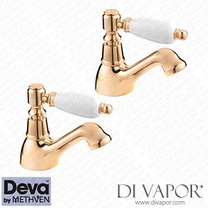 Deva GE01/501 Georgian Basin Taps - Gold Spare Parts