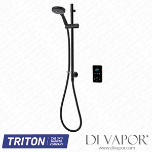 Triton GEENVE13 ENVi? Electric Shower 10.5kW with Inline Wall Fed Shower Kit - Black Spare Parts