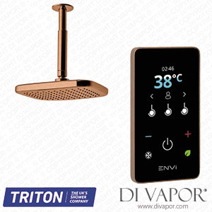 Triton GEENVF17 ENVi? Electric Shower 10.5kW with Ceiling Fed Fixed Head Kit - Copper Spare Parts