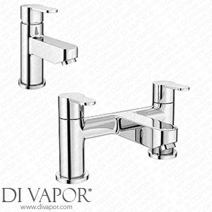 Victorian Plumbing Gio Modern Tap Package (Bath + Basin Tap) - GIOPK Spare Parts