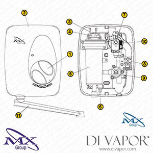 MX Group 3 Flow handwash - 3.0kW (GL6) Shower Spares