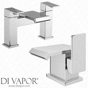 Victorian Plumbing Glacier Modern Tap Package (Bath + Basin Tap) - GLA-PK Spare Parts