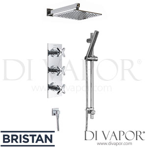 Bristan GLORIOUS SHWR PK Glorious Shower Valve with Fixed Head and Kit Spare Parts