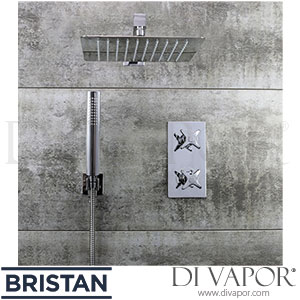 Bristan GLORIOUS SHWR PK2 Shower Pack with Fixed Head and Wall Outlet Handset Spare Parts