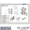 Bristan GLORIOUS SHWR PK2 Spare Tech Diagram