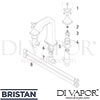 Bristan GLR 3HBAS C Mixer Spare Tech Diagram