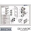 Bristan GLR SHC3DIV C Spare Tech Diagram