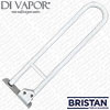 Bristan DocM Hinged Aluminium Grab Rail 800mm - White