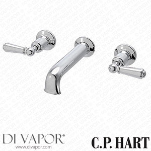 C.P. Hart Arc Three Piece Wall-Mounted Bath Filler GRARWBF3CP Spare Parts