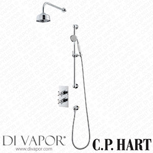 C.P. Hart Original Shower Set (Dual Valve & Diverter Flexible Kit & Head) GRORSET2 Spare Parts