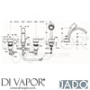 Jado H2105AA GEN1 Mixer Spare Tech Diagram