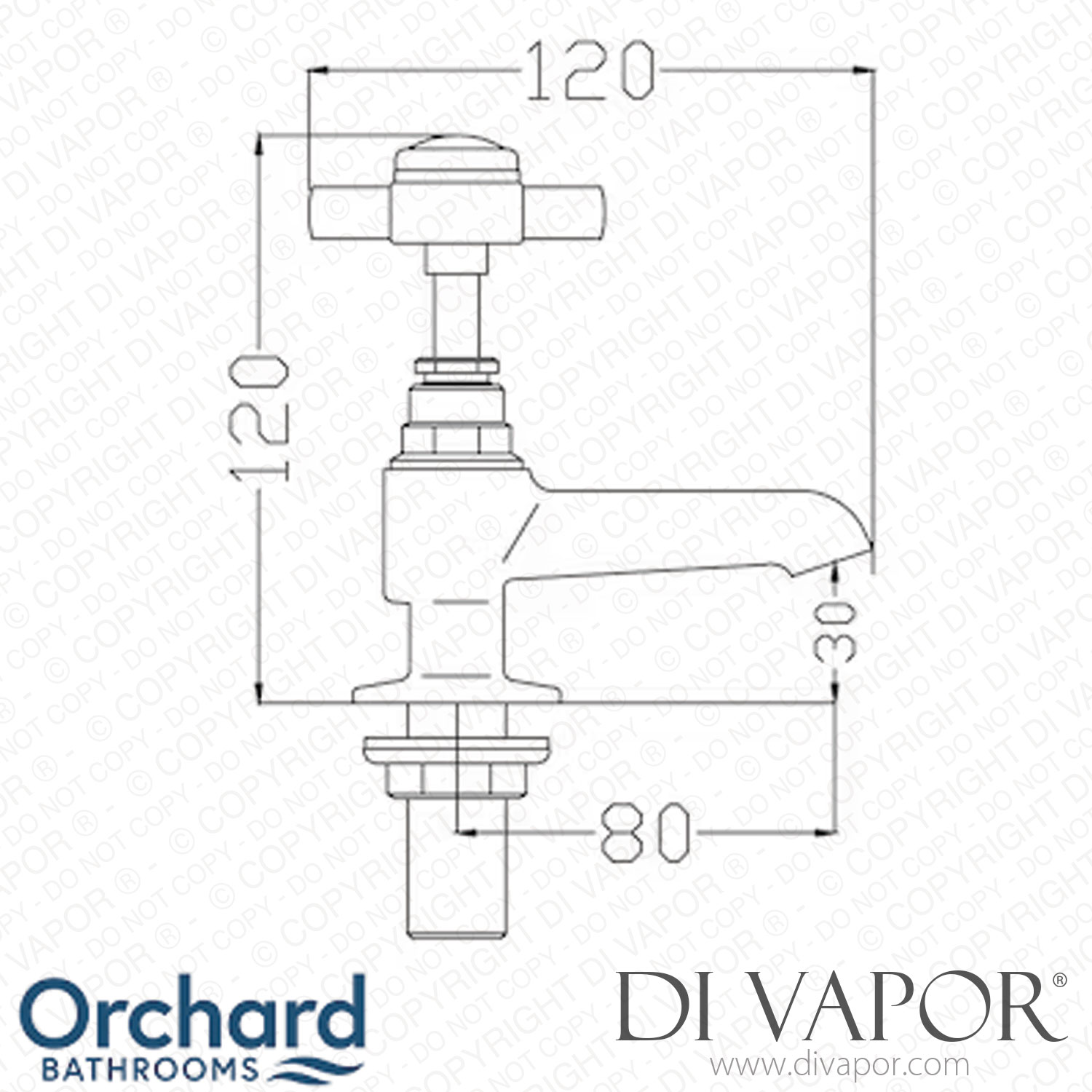 Orchard HAMPACK6A Dulwich Basin Tap and Bath Shower Mixer Standpipe Tap ...