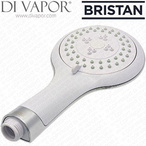 Bristan HAND125 WC HAND125 WC 3 Function Handset Chrome With White Faceplate