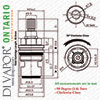 Homebase Ontario Cold 28 Spline Tap Cartridge Diagram