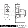 Hudson Reed Hero Shower Valve With Diverter Dimensions