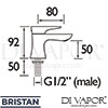 Bristan HOU 1 2 C Spare Parts Diagram