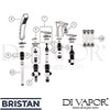 Bristan HOU 5HBSM C Mixer Spare Tech Diagram