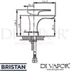 Bristan HOU BAS C Mixer Spare Diagram