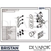 Bristan HOURGLASS SHWR PK Kit Spare Tech Diagram