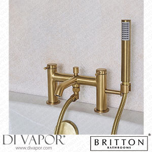 Britton Bathrooms Hoxton Bath Shower Mixer Tap - Brushed Brass HOX.008BB Spare Parts