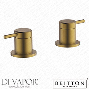 Britton Bathrooms Hoxton Deck Mounted Panel Valves - Brushed Brass HOX.025BB Spare Parts