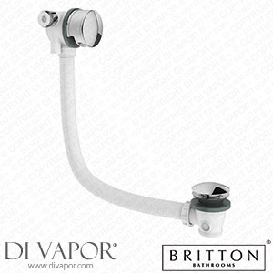 Britton Bathrooms Hoxton Overflow Bath Filler & Waste - Chrome HOX.0351CP Spare Parts