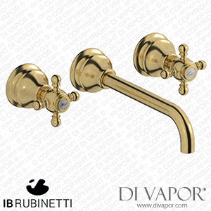 IB Rubinetti HR307OS Hermes + Hermes Elle Wall Mounted Widespread Tap Tap with Long Spout Spare Parts