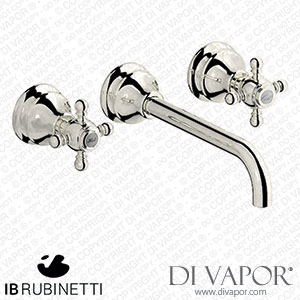 IB Rubinetti HR307PL Hermes + Hermes Elle Wall Mounted Widespread Tap Tap with Long Spout Spare Parts