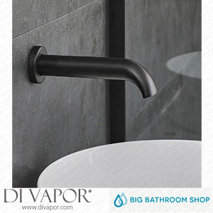 Big Bathroom Shop HRBTE0030BL Milano Elizabeth - Traditional Wall Mounted Bath Spout - Black Spare Parts