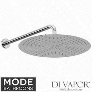 Mode Bathrooms HSSET12 Slim Round Stainless Steel 400Mm Shower Head and Wall Arm Spare Parts