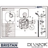 Bristan HY POWSHX10 W Spare Tech Diagram