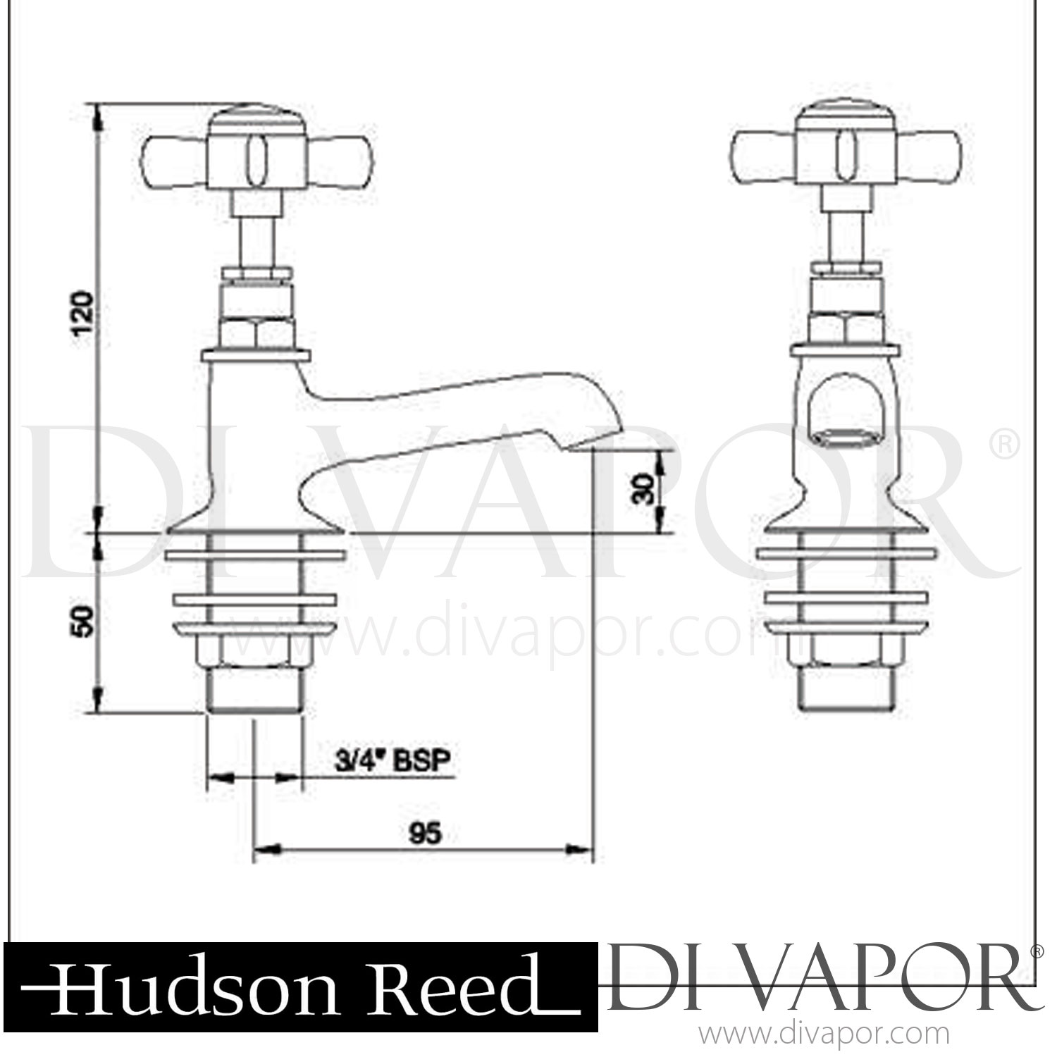 Hudson Reed / Ultra I322XE Beaumont Bath Taps Spare Parts