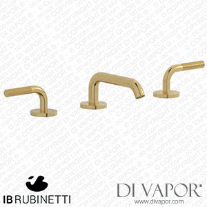 IB Rubinetti ID392OS Industria Three Holes Washbasin Set with Low Spout Spare Parts