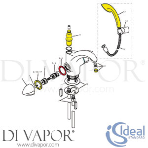 Ideal Standard IDL DV 143 Mixer Spare Tech Diagram