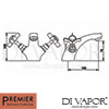 Premier IJ345 Traditional Chrome Mixer Spare Parts Diagram