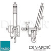 VADO INS-SFMKWO CP Spare Parts Diagram