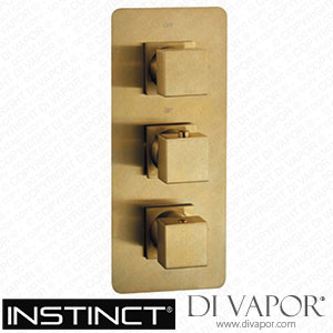 Instinct INSHE1019 Helme Square Three Handle Twin Outlet Concealed Shower Valve Spare Parts