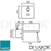 VADO IR 109NOT CP Mixer Spare Parts Diagram