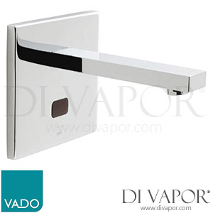 VADO IR-109/NOT-C/P I-Tech Notion Infra-Red Basin Mixer Wall Mounted with Square Back Plate