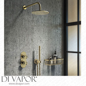 Arezzo Brushed Brass Industrial Style Shower System with Concealed Valve Head + Handset - IS4BBPK Spare Parts