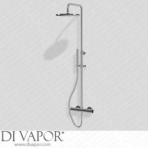 Treemme IT 5854 CC VL ZZ Wall-Mtd. Thermostatic Shower Set with Anti-Limescale Hand-Shower And Shower Head Spare Parts