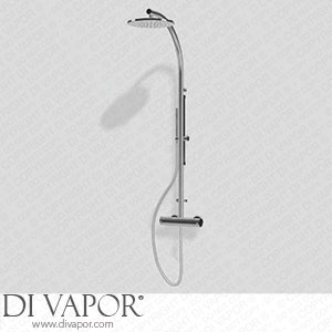 Treemme IT 6523 CC VL ZZ Wall-Mtd. Thermostatic Shower Set with Anti-Limescale Hand-Shower And Shower Head Spare Parts