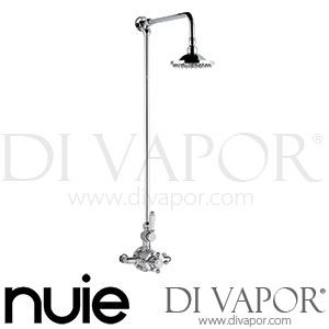 Nuie ITY313-A3600 Traditional Twin Shower Valve with Rigid Riser Kit Chrome Spare Parts