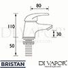 Bristan J 1 2 E4 C Spare Parts Diagram