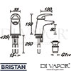 Bristan J BAS C Mixer Spare Parts Diagram