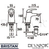 Bristan J BID C Mixer Spare Parts Diagram