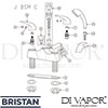 Bristan J BSM C Mixer Spare Tech Diagram