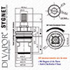 John Lewis Sygnet Hot Tap Cartridge Compatible Spare JLS7732